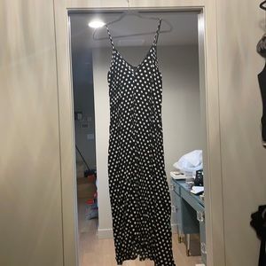 Polka dot maxi dress